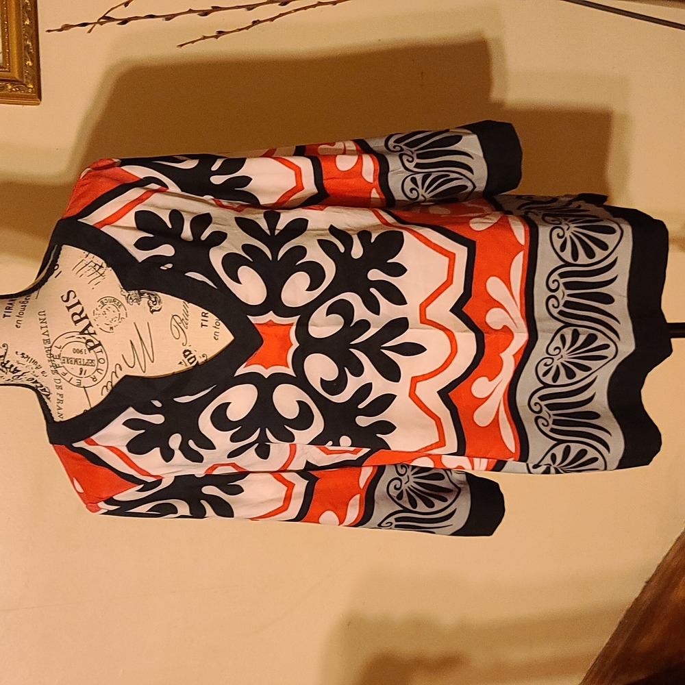BLOUSE PINK BLACK GRAY AND OFF WHITE
